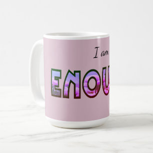 Mug Floral rose Je Suffis De Typographie Design Numéri