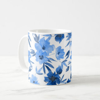 Mug Floral royal de Cornflower moderne