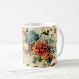 Mug Floral Thanksgiving Motif Vintage (1)