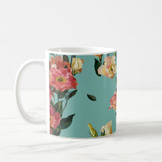 Mug Floral victorien Lisianthus Motif d'aquarelle