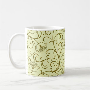 Mug Floral Vintage : Belle illustration de fond