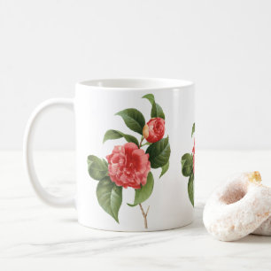 Mug Floral vintage, Fleurs de Camellia Rose par Redout