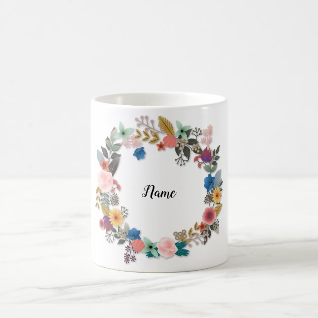 MUG FLORALE PERSONNALISÉ (Centre)