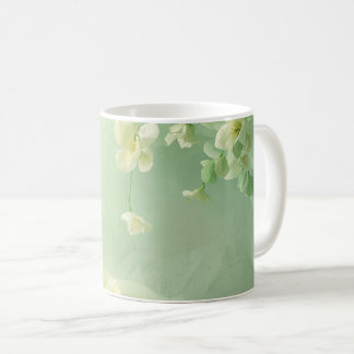 Mug Florale rêveuse Vert Sauge et Vert Menthe
