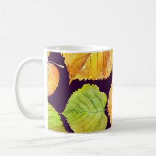 Mug Floraux d'aquarelle d'automne, motif sans soudure.
