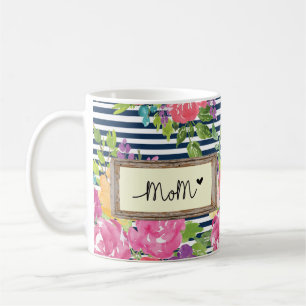 Mug Flore Grandes Conception Avec Message de maman et 