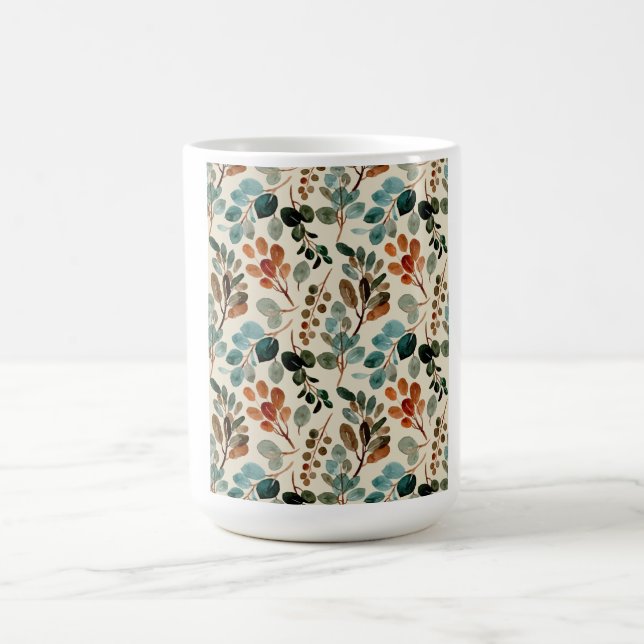 Mug Flore verte Fleur de Voyage Moderne Louveur de caf (Centre)