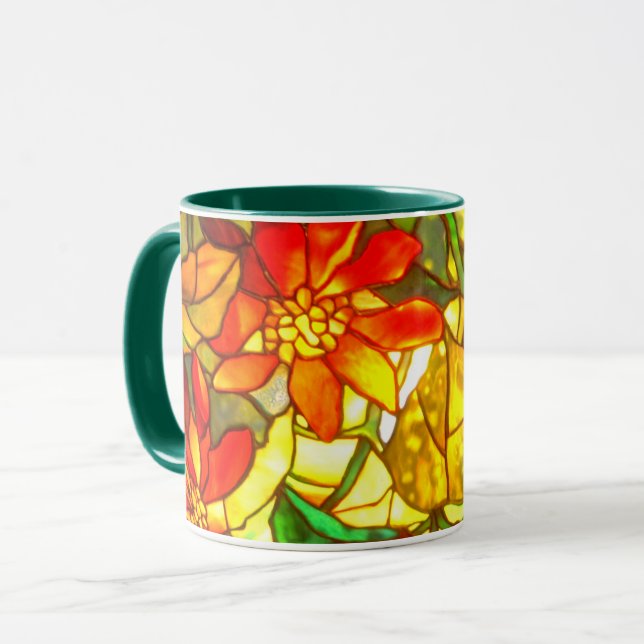 Mug Flore vintage de verglas (Devant gauche)