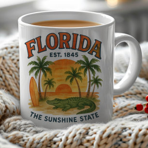 Mug Florida Beach Sunset Alligator Est. 1845