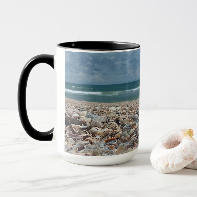 Mug Florida Seashell Atlantic Ocean Beach Photo (Avec donut)
