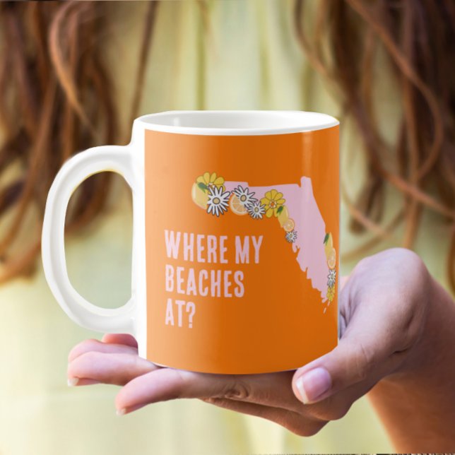 Mug Floride Où sont mes plages Personnalisé  (Créateur téléchargé)