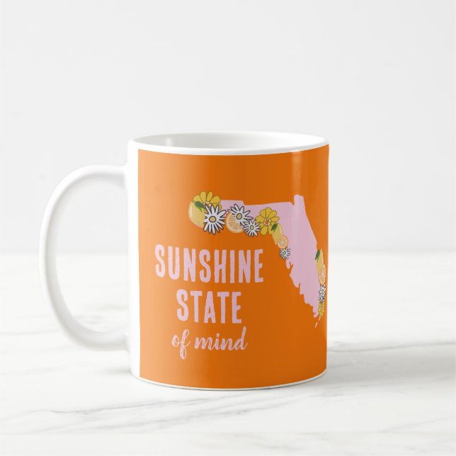 Mug Floride Sunshine État d'esprit (Gauche)