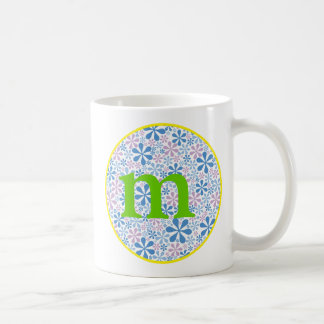 Mug Flower power bleu/vert