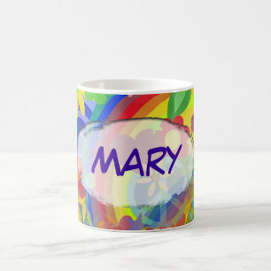Mug Flower power et votre nom