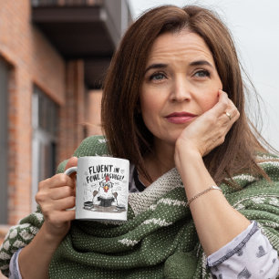 Mug Fluent dans le langage faible La bibliothèque des 