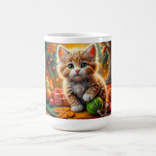 Mug Fluffy Christmas Kitten