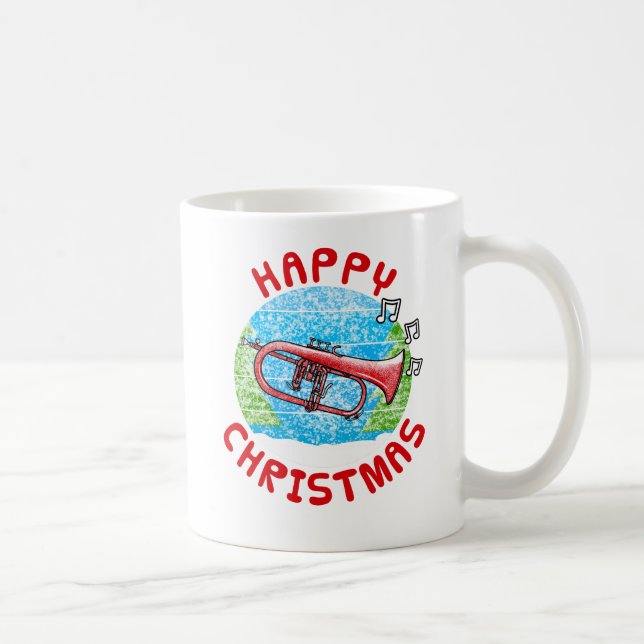 Mug Flugelhorn Noël Brass Musicien Musique Enseignant (Droite)