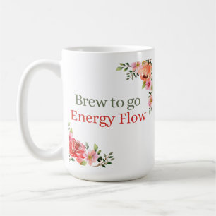 Mug Flux D'Aquarelle Brûler Pour Aller Flux D'Énergie