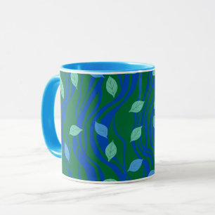 Mug Flux Élémentaire Émeraude Vert Bleu Cobalt avec Fe