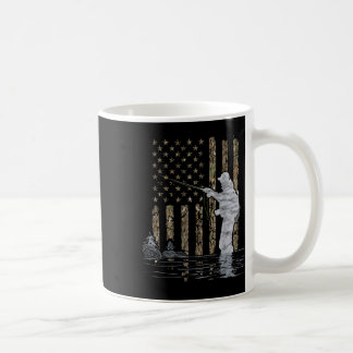 Mug Fly Fishing Fisherman American Flag Camouflage Fly