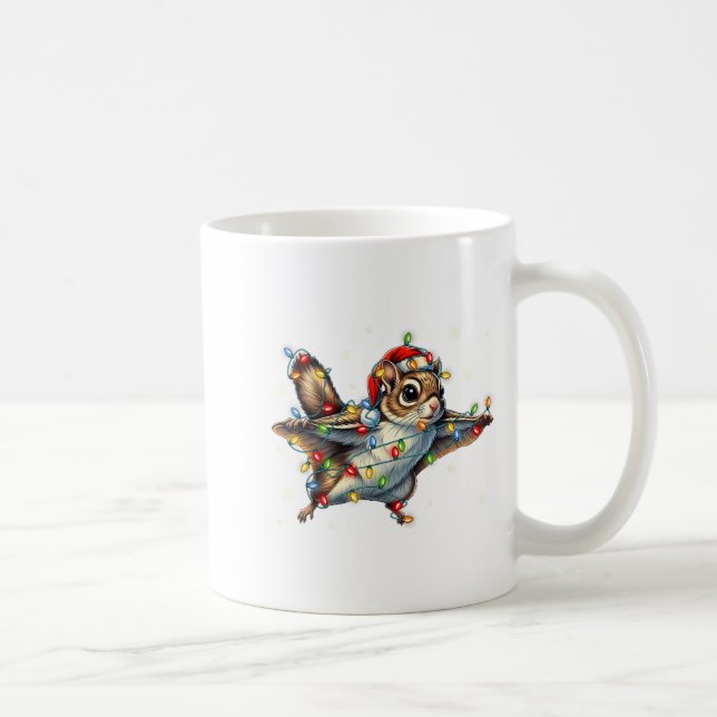 Mug Flying Squirrel Christmas Lights Tee Merry Squirre (Droite)