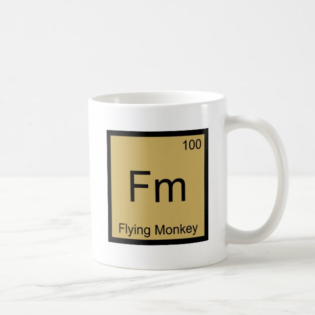 Mug Fm - Flying Monkey  Tee symbole d'élément chimique (Droite)