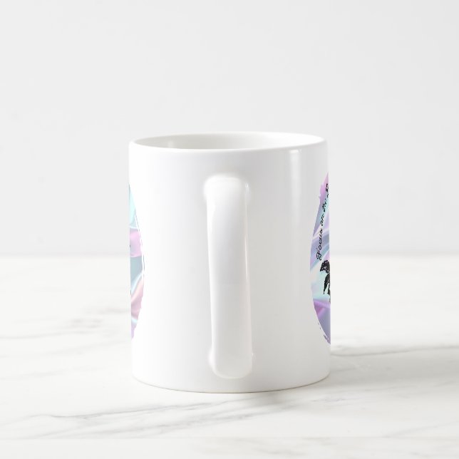 Mug Focus Beauté - Stylo et Rose d'encre sur Pastel (Poignée)