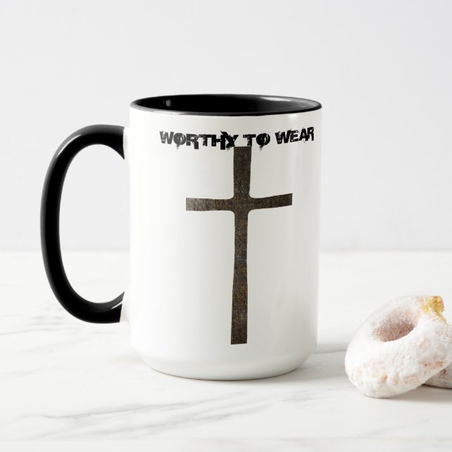 Mug Foi Croix Armor - À Porter (Avec donut)
