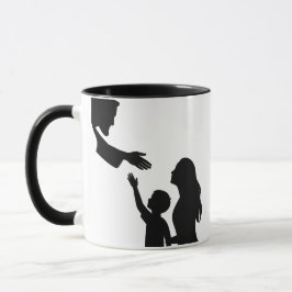 Mug Foi et Famille Mère Enfant Se connectant à Dieu