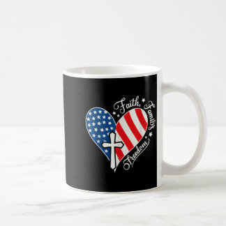 Mug Foi Famille Liberté Cœur ChrétienAméricain 4ème
