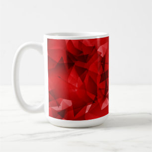 Mug Fond géométrique abstrait rouge-51083