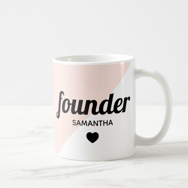 Mug Fondateur personnalisé chef professionnel moderne (Droite)