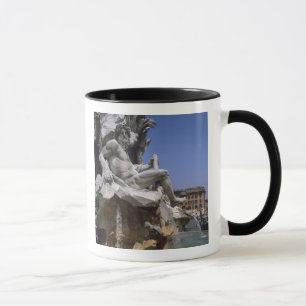 Mug Fontaine des Quatre-Fleuves, place Navone, Rome,
