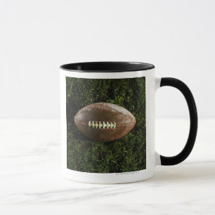 Mug Football américain sur l'herbe, vue d'en haut
