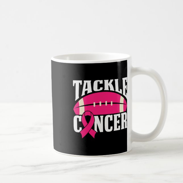 Mug Football Cancer Sensibilisation du sein Lutte Pink (Droite)