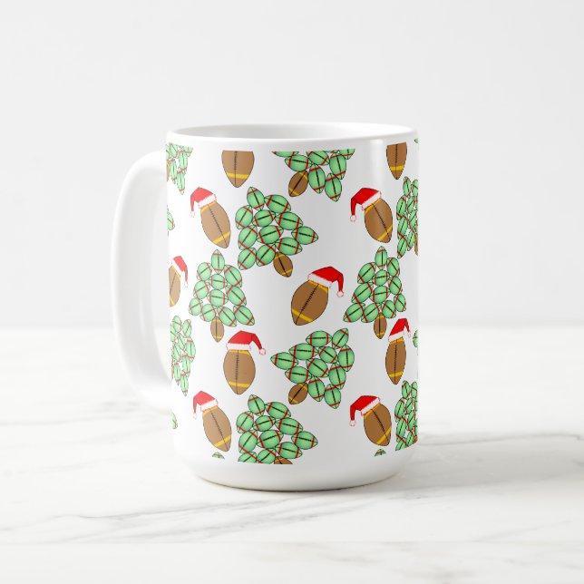Mug Football de Noël (Devant gauche)