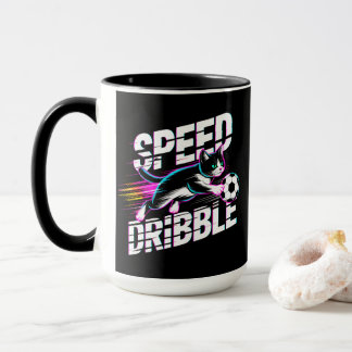 Mug Football Félin Énergétique Dribble Amateurs de Cha