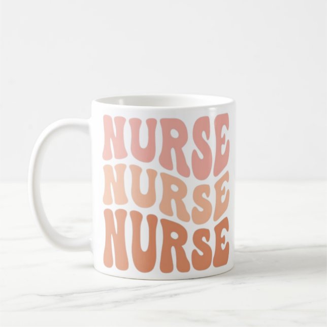 Mug for nurse, retro nurse, nurse's day gift.  (Gauche)