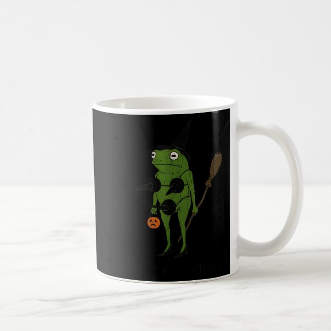 Mug For October, Funny Halloween, Funny Witch Frog  (Droite)