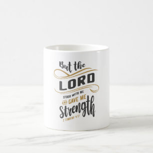 Mug Force divine - 2 Timothée 4:17 Conception chrétien