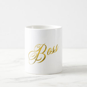 Mug Force métallique de feuille d'or de Faux de