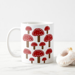 Mug Forêt champignon amanite tue-mouches rouge