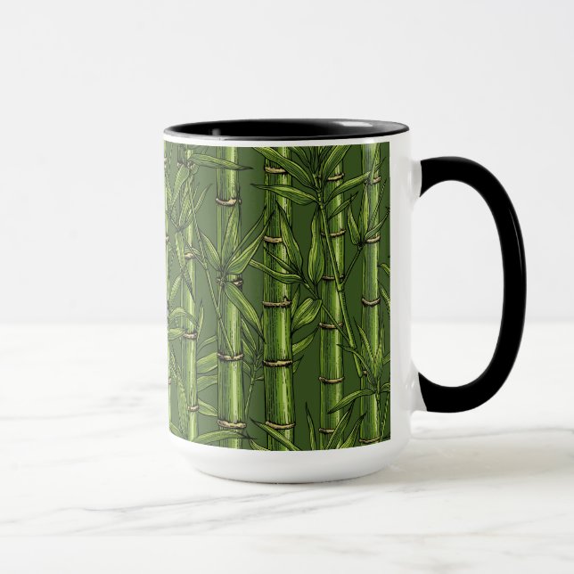 Mug Forêt de bambou en vert (Droite)