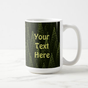 Mug Forêt de conifères fractale