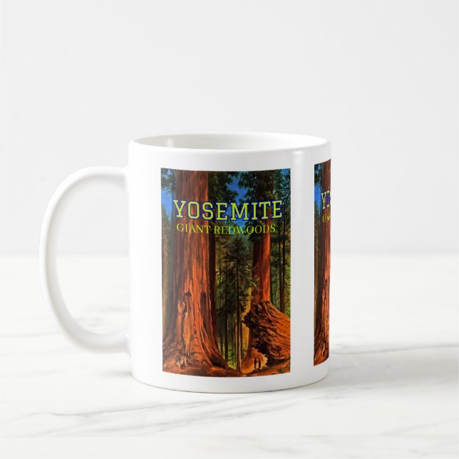 Mug Forêt de séquoias géants de la Yosemite Valley Cal (Gauche)