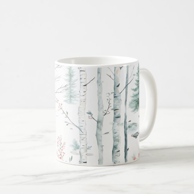Mug Forêt d'hiver (Devant droit)