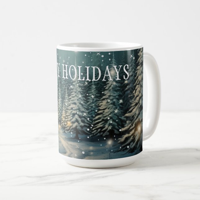 Mug Forêt d'hiver (Devant droit)
