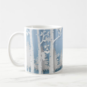 Mug Forêt d'hiver avec écureuils