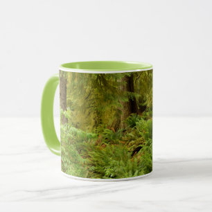 Mug Forêt luxuriante et fougères Parc d'État Ecola,