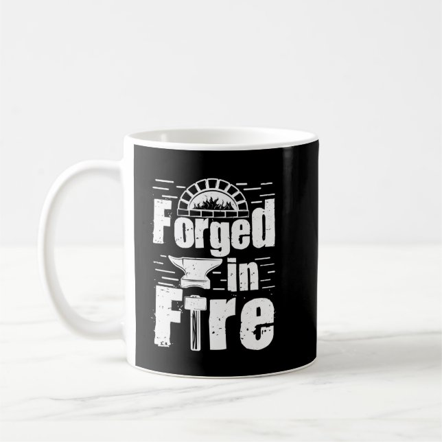 Mug Forgé En Forge De Feu Métalsmith Blacksmithing Bla (Gauche)